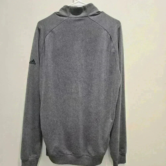 Adidas Women's Quarter Zip Pullover Top Gray Size Small - Picture 7 of 11